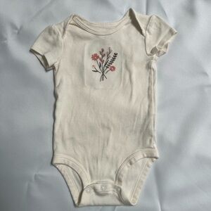 Carter's Cream Floral Bodysuit